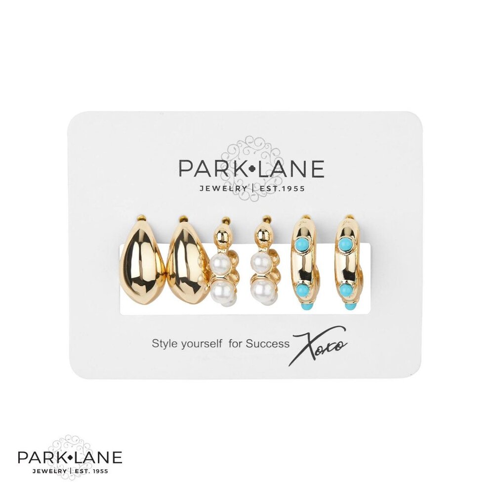 Park Lane Coral Earrings - Set of 3 - New